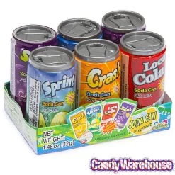Soda Pop Fizzy Candy Cans Six-Packs: 12-Piece Box -Candy Store soda pop fizzy candy cans six packs 12 piece box candy warehouse 4 1f6cf300 465c 4af5 a691 d8981ef25499