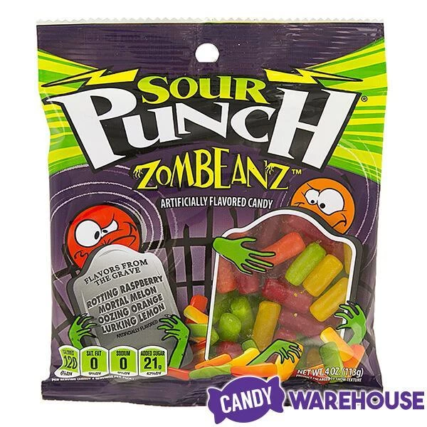 Sour Punch Zombeanz Gummy Candy: 2LB Box 5 Sour Punch Zombeanz Gummy Candy: 2LB Box - Image 3