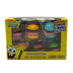 Spongebob SquarePants Jumbo Krabby Patties: 6-Piece Box