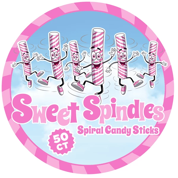 Sweet Spindles Mini Hard Candy Sticks - Cherry: 50-Piece Jar 6 Sweet Spindles Mini Hard Candy Sticks - Cherry: 50-Piece Jar - Image 4