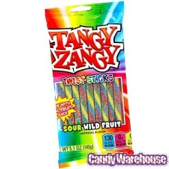 Tangy Zangy Twist Sticks Candy Packs - Sour Wild Fruit: 12-Piece Box -Candy Store tangy zangy twist sticks candy packs sour wild fruit 12 piece box candy warehouse 4