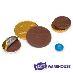 Thompson Hanukkah Gelt Gold Foiled Milk Chocolate Coins 1-Ounce Mesh Bags: 30-Piece Tub 9 Thompson Hanukkah Gelt Gold Foiled Milk Chocolate Coins 1-Ounce Mesh Bags: 30-Piece Tub -Candy Store thompson hanukkah gelt gold foiled milk chocolate coins 1 ounce mesh bags 30 piece tub candy warehouse 3