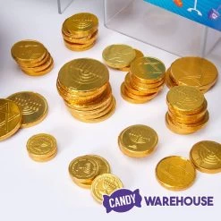 Thompson Hanukkah Gelt Gold Foiled Milk Chocolate Coins 1-Ounce Mesh Bags: 30-Piece Tub 11 Thompson Hanukkah Gelt Gold Foiled Milk Chocolate Coins 1-Ounce Mesh Bags: 30-Piece Tub -Candy Store thompson hanukkah gelt gold foiled milk chocolate coins 1 ounce mesh bags 30 piece tub candy warehouse 5