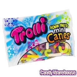 Trolli Sour Brite Mini Canes Jelly Candy Canes: 9-Ounce Bag -Candy Store trolli sour brite mini canes jelly candy canes 9 ounce bag candy warehouse 6