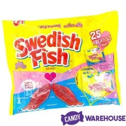 Valentine Swedish Fish Candy Treat Size Packs: 25-Piece Bag -Candy Store valentine swedish fish candy treat size packs 25 piece bag candy warehouse 3