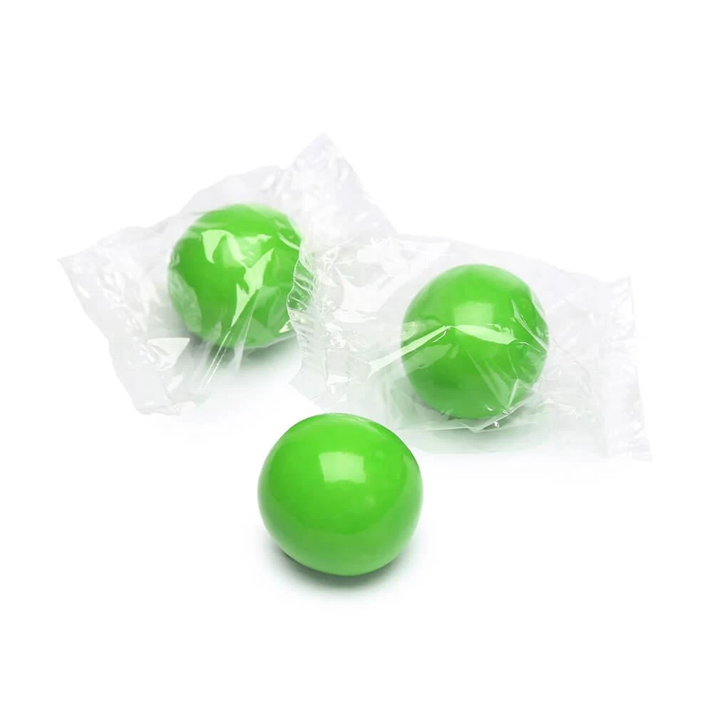 Wrapped 1-Inch Gumballs - Kiwi Green: 200-Piece Bag 3 Wrapped 1-Inch Gumballs - Kiwi Green: 200-Piece Bag